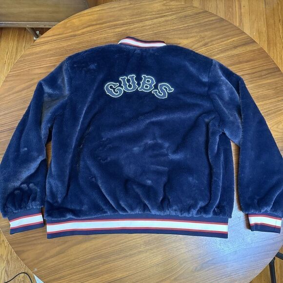 NEW MLB CHICAGO CUBS THE WILD COLLECTIVE WOMEN'S REVERSIBLE 1914 JACKET 2XL - Picture 4 of 10